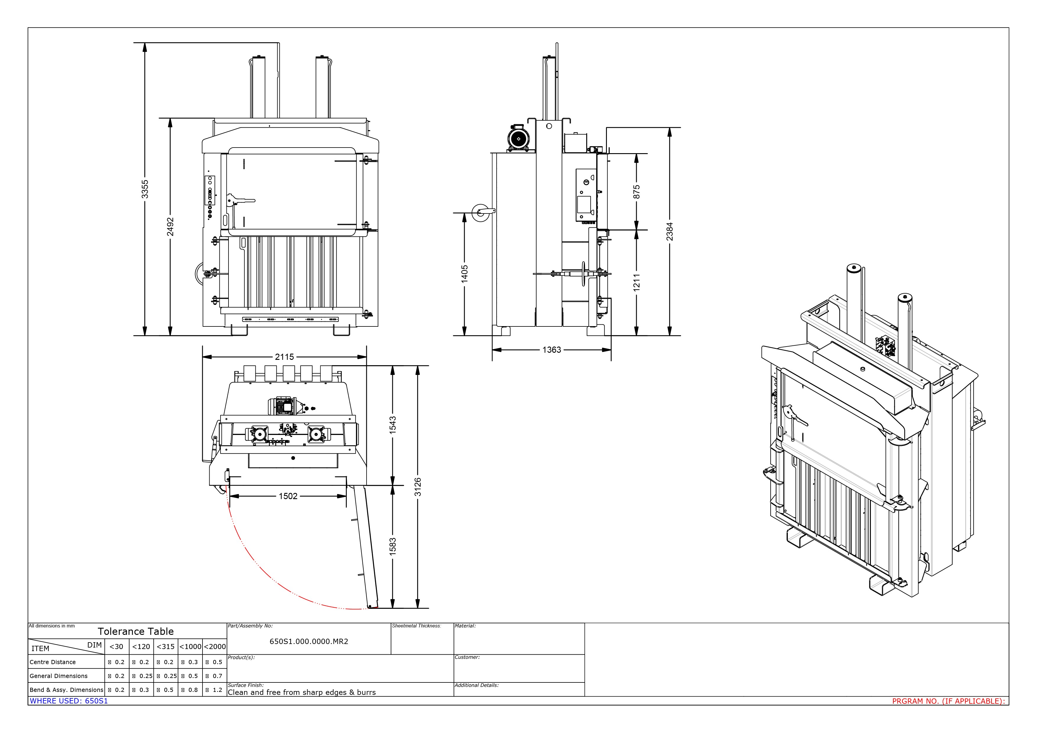 planos y cotas RL1212