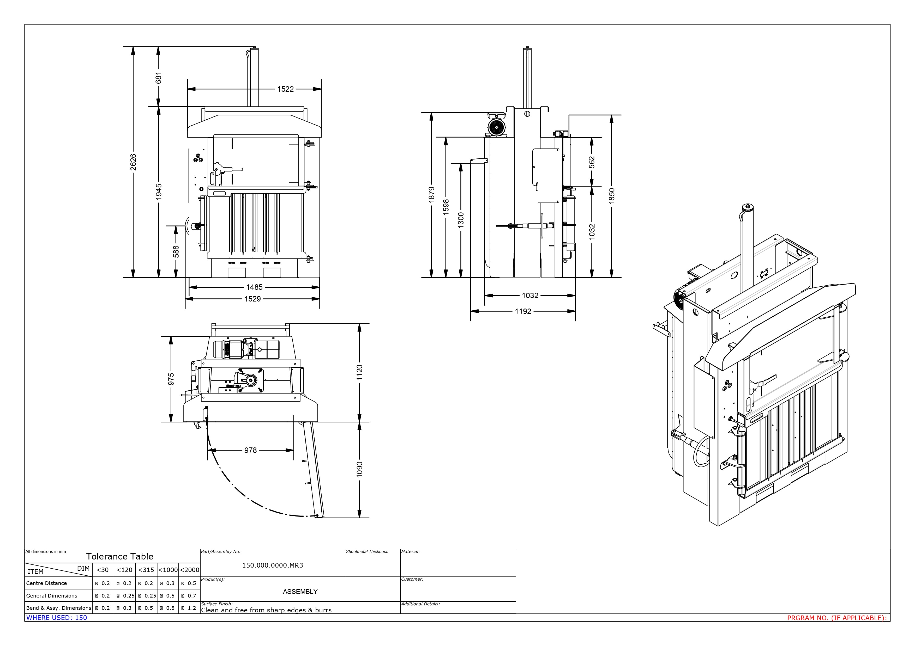 Planos y cotas RL226