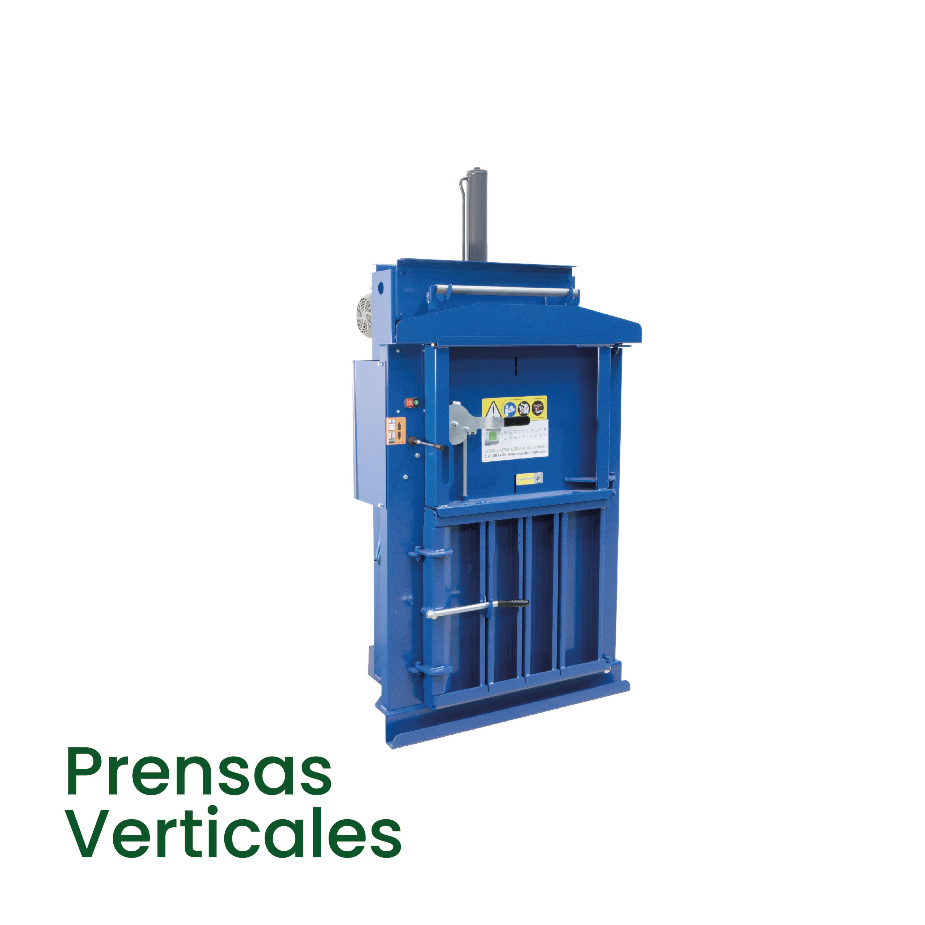 Prensas verticales para compactar residuos y optimizar espacio, ideal para cartón y plástico