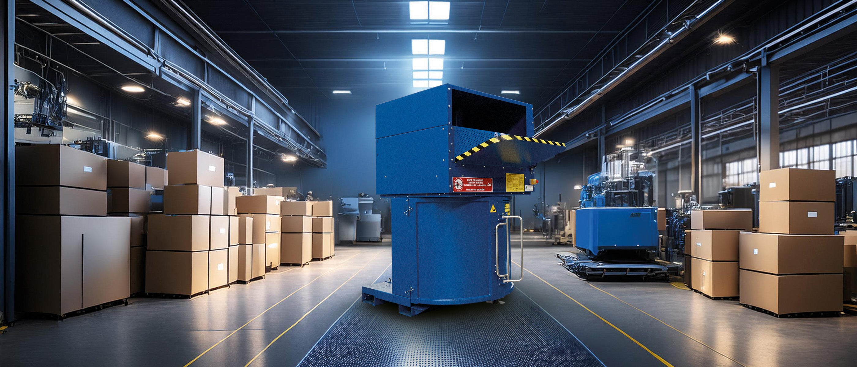 Video explicativo del funcionamiento de la compactadora Valpak para reciclaje de cartón y plástico