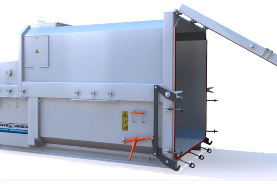 Autocompactador para residuos húmedos Werner&Weber Serie SKPC
