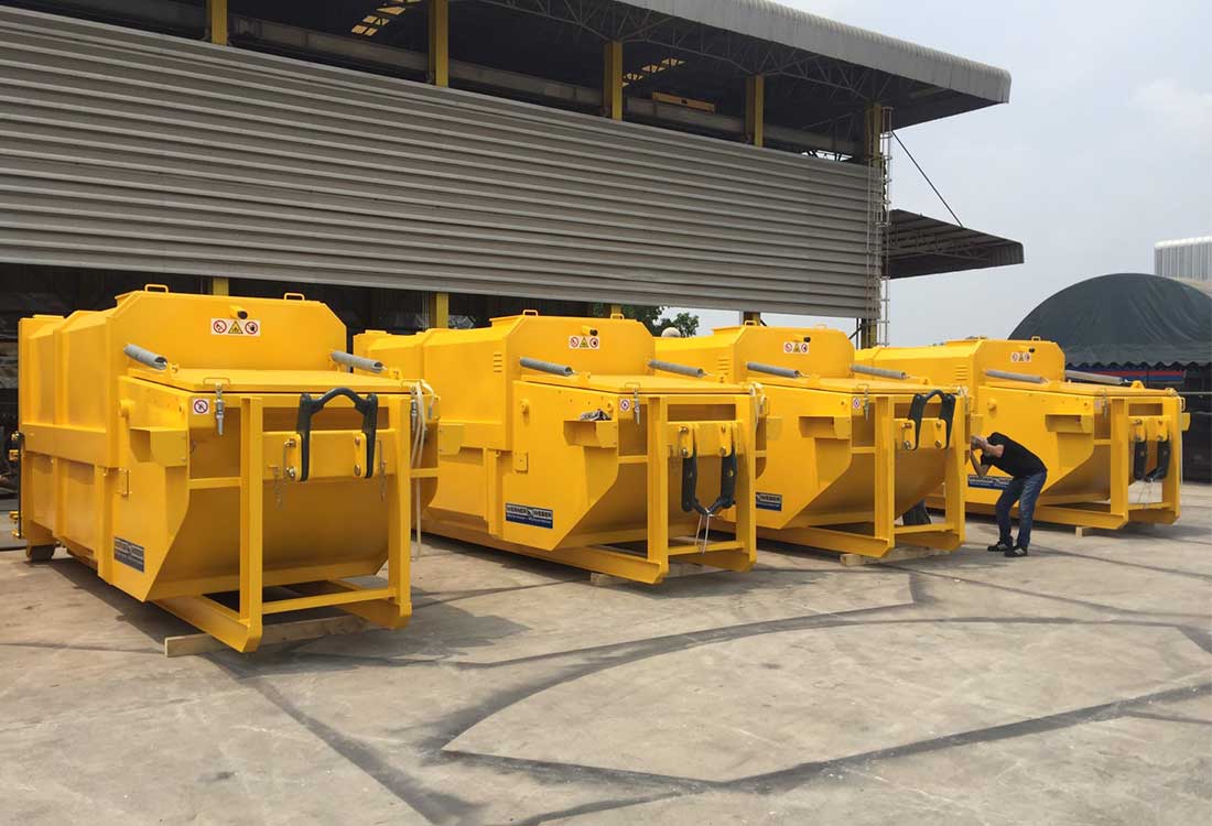 Autocompactador para residuos húmedos Werner&Weber Serie SKPC