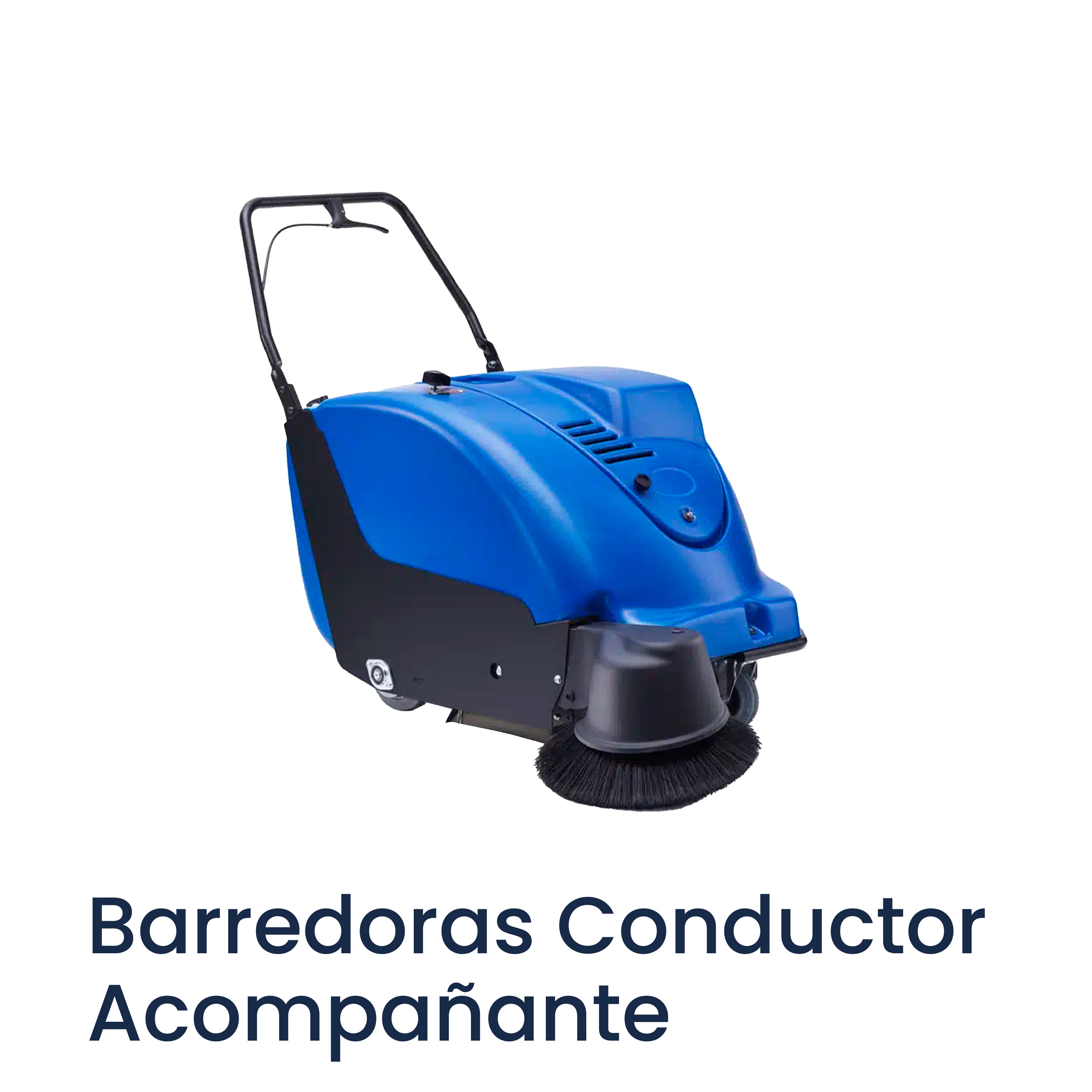 Barredora de conductor acompañante para la limpieza de suelos industriales