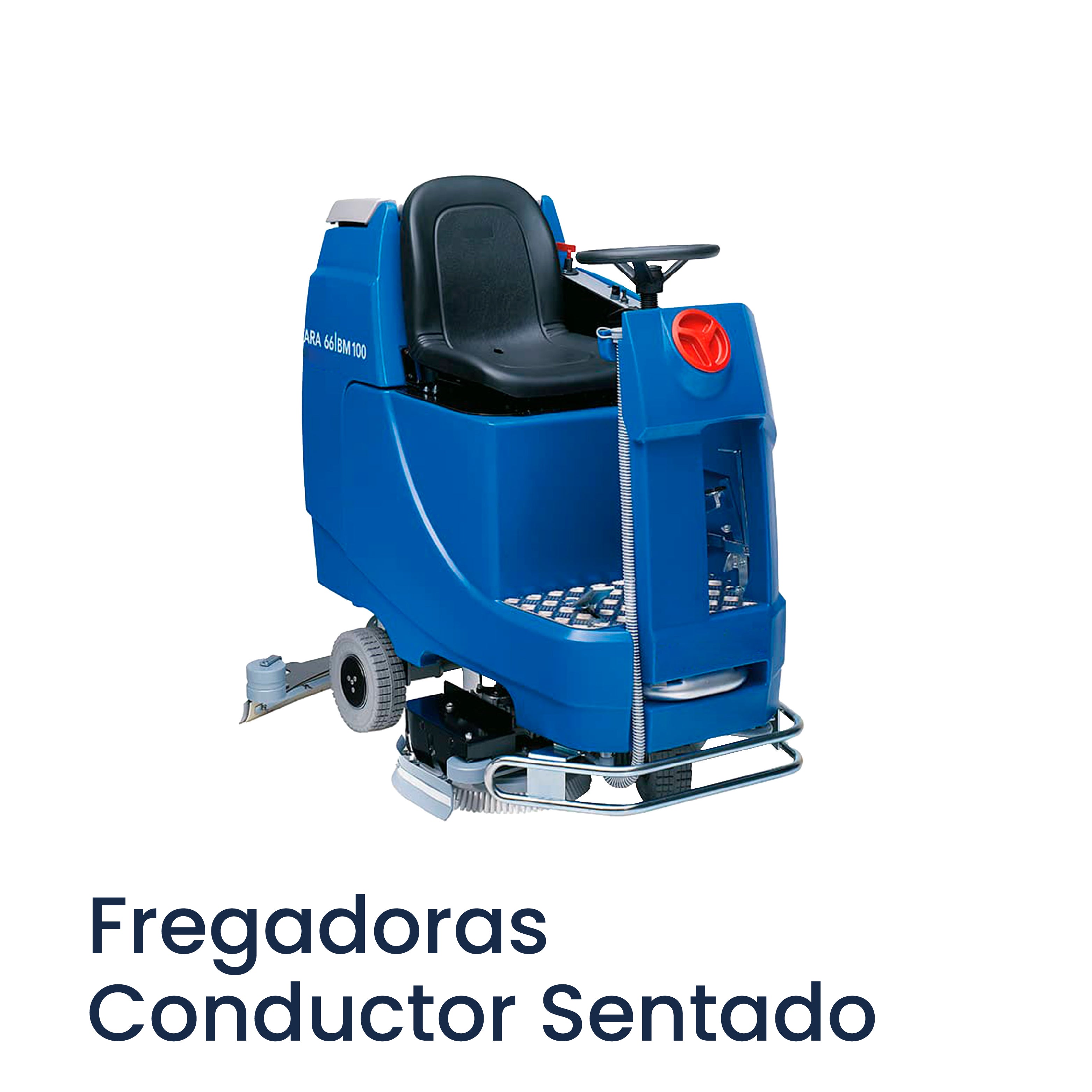 Fregadora de conductor acompañante para limpieza de suelos con trabajo continuo