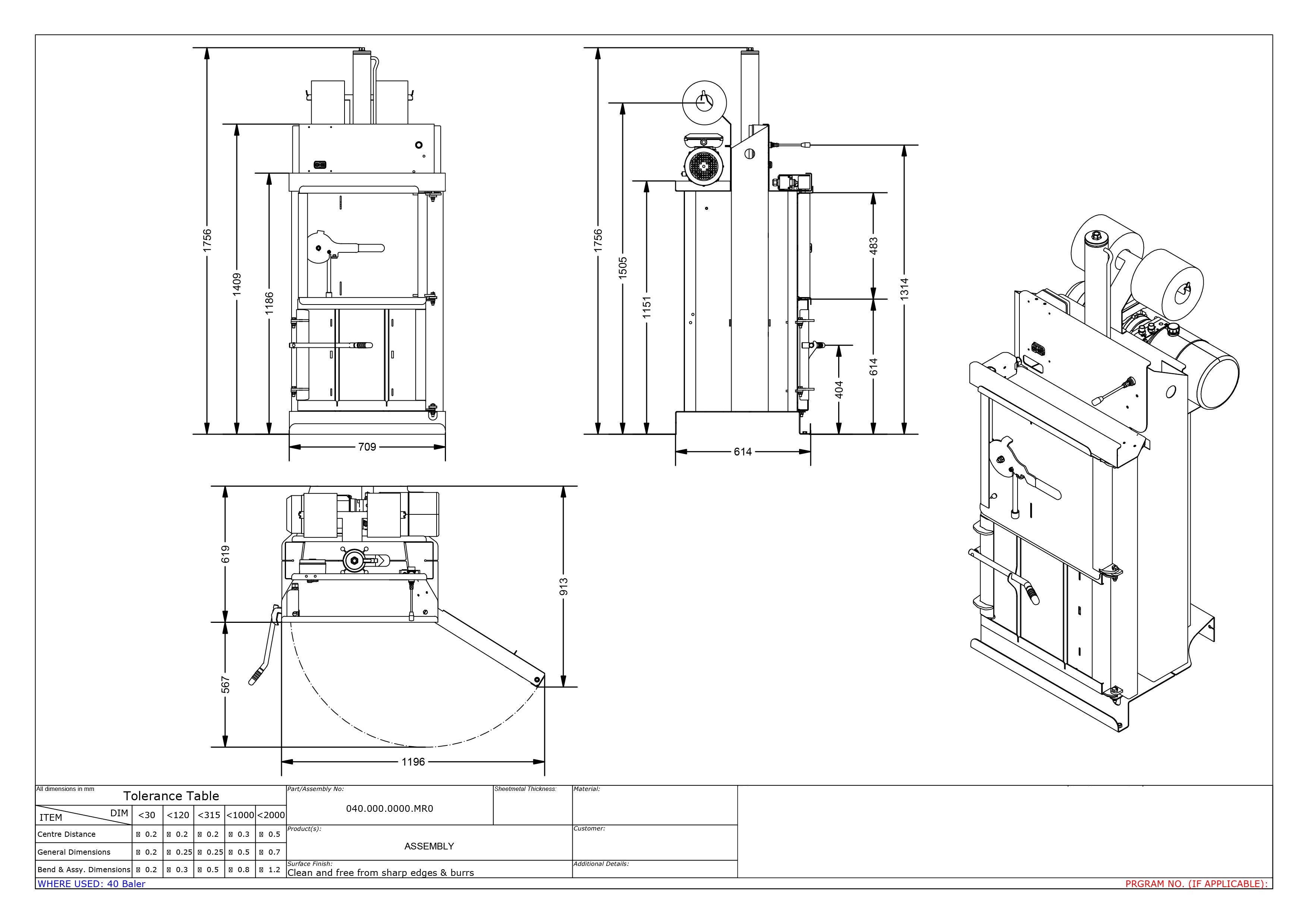 Planos y cotas RL50