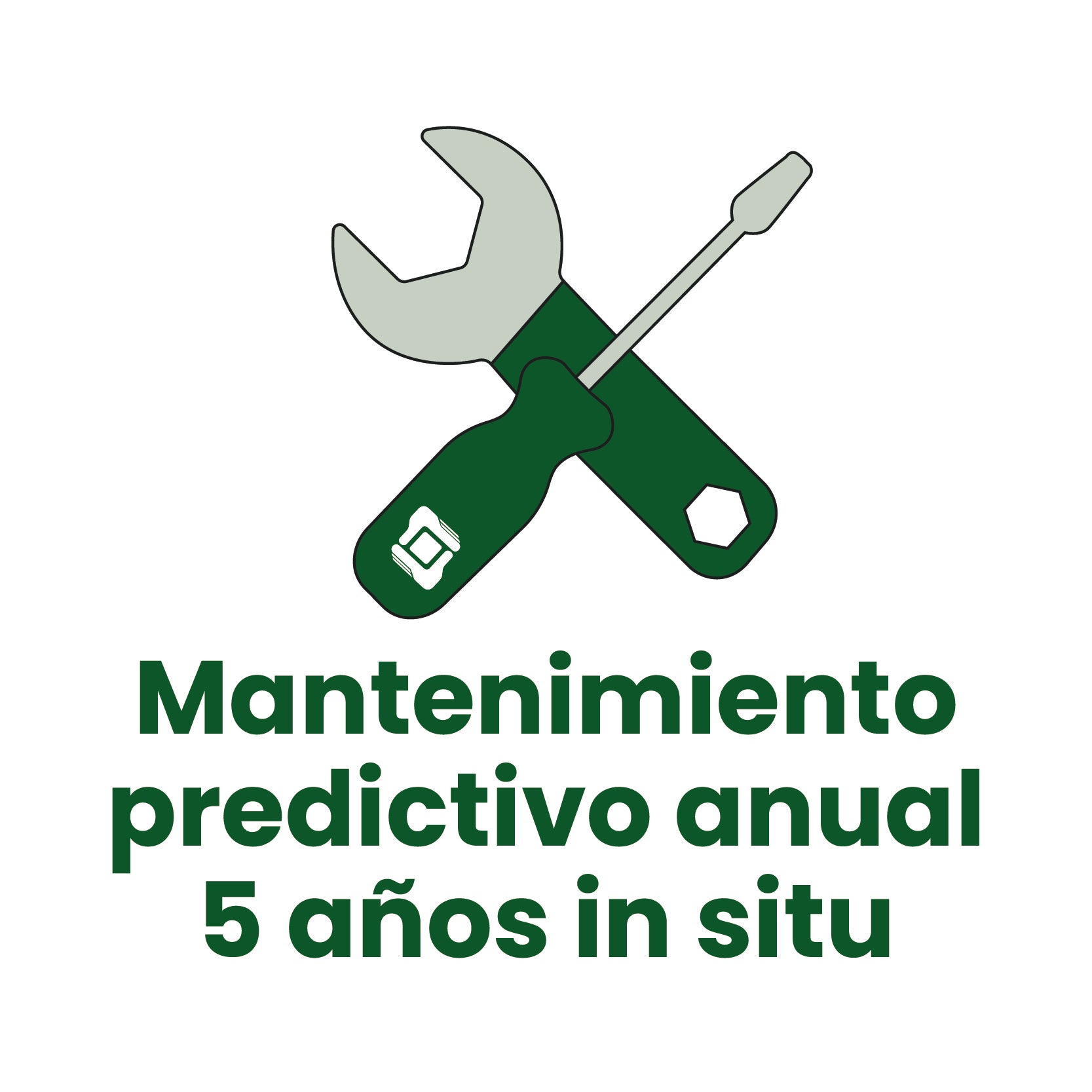 Icono de mantenimiento predictivo durante 5 años para compactadoras y fregadoras con servicios incluidos