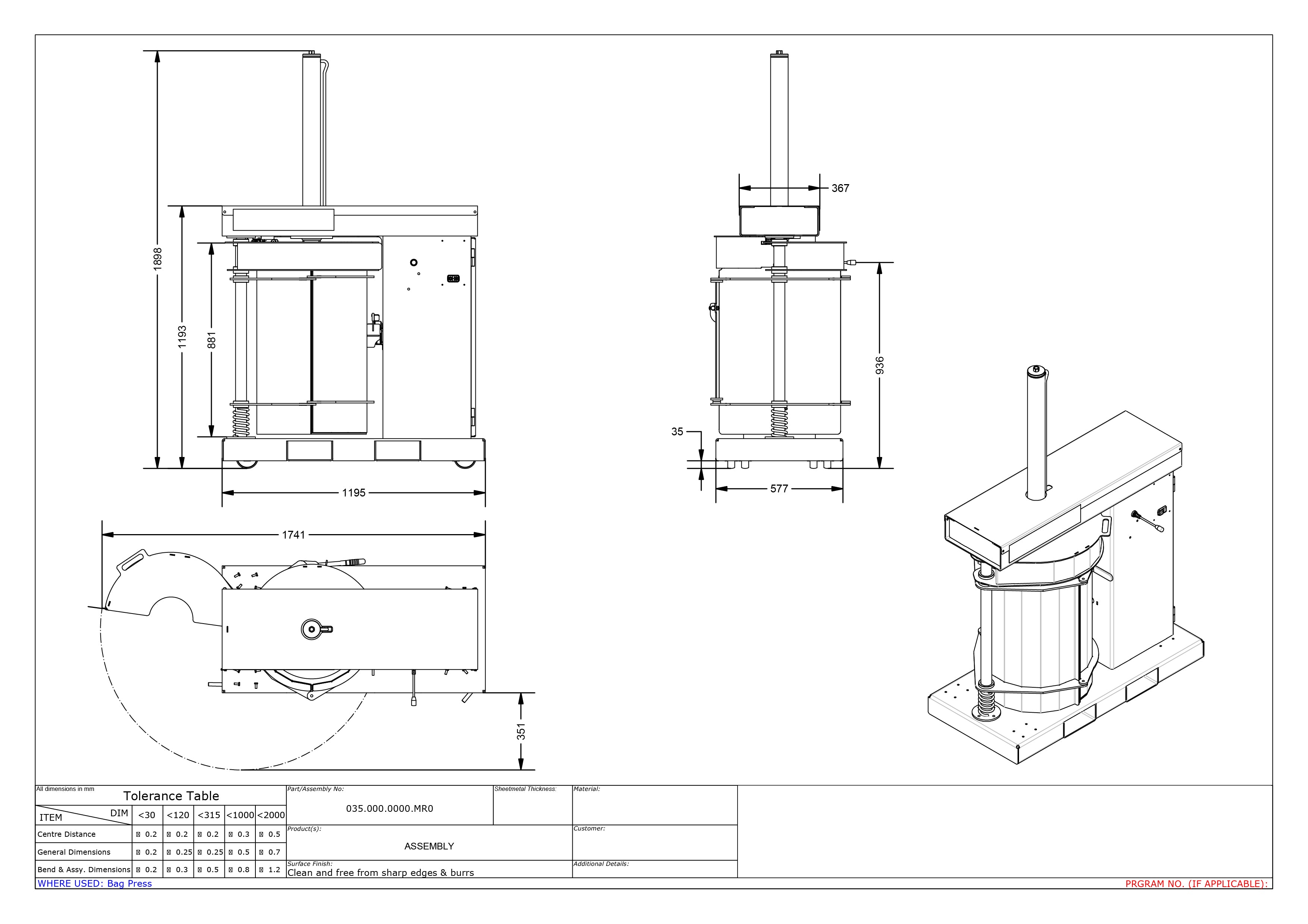 PLANOS Y COTAS BOLSAS RL